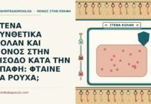ΣΤΕΝΑ ΣΥΝΘΕΤΙΚΑ ΚΟΛΑΝ ΚΑΙ ΠΟΝΟΣ ΣΤΗΝ ΕΙΣΟΔΟ ΚΑΤΑ ΤΗΝ ΕΠΑΦΗ: ΦΤΑΙΝΕ ΤΑ ΡΟΥΧΑ; στενά συνθετικά κολάν