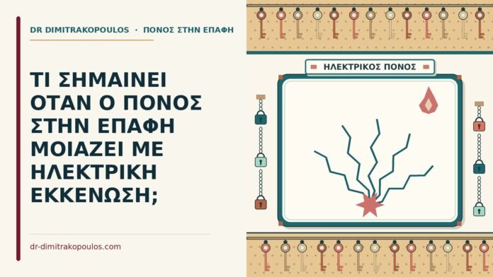 ΤΙ ΣΗΜΑΙΝΕΙ ΟΤΑΝ Ο ΠΟΝΟΣ ΣΤΗΝ ΕΠΑΦΗ ΜΟΙΑΖΕΙ ΜΕ ΗΛΕΚΤΡΙΚΗ ΕΚΚΕΝΩΣΗ; πόνος σαν ηλεκτρική εκκένωση