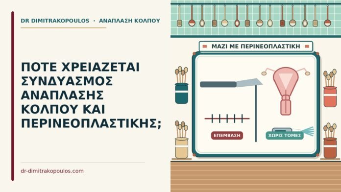 ΠΟΤΕ ΧΡΕΙΑΖΕΤΑΙ ΣΥΝΔΥΑΣΜΟΣ ΑΝΑΠΛΑΣΗΣ ΚΟΛΠΟΥ ΚΑΙ ΠΕΡΙΝΕΟΠΛΑΣΤΙΚΗΣ; περινεοπλαστική
