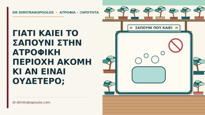 ΓΙΑΤΙ ΚΑΙΕΙ ΤΟ ΣΑΠΟΥΝΙ ΣΤΗΝ ΑΤΡΟΦΙΚΗ ΠΕΡΙΟΧΗ ΑΚΟΜΗ ΚΙ ΑΝ ΕΙΝΑΙ ΟΥΔΕΤΕΡΟ; ατροφική περιοχή