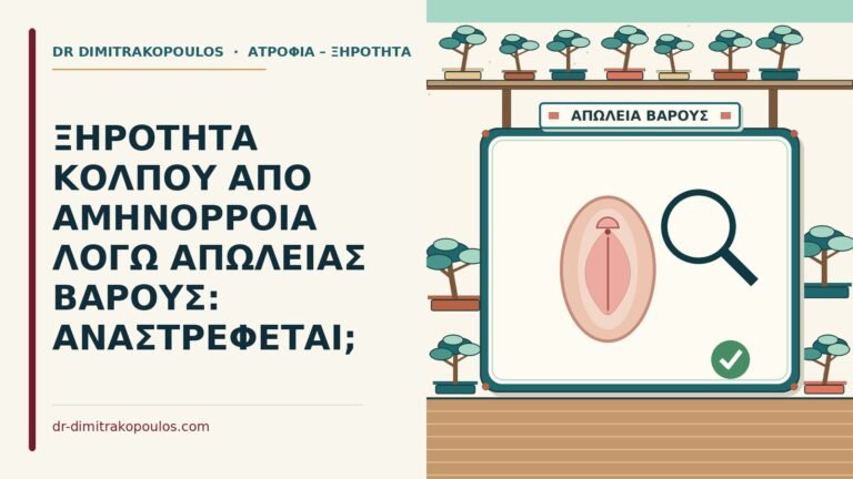 ξηρότητα κόλπου από αμηνόρροια