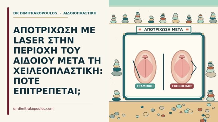 ΑΠΟΤΡΙΧΩΣΗ ΜΕ LASER ΣΤΗΝ ΠΕΡΙΟΧΗ ΤΟΥ ΑΙΔΟΙΟΥ ΜΕΤΑ ΤΗ ΧΕΙΛΕΟΠΛΑΣΤΙΚΗ: ΠΟΤΕ ΕΠΙΤΡΕΠΕΤΑΙ; αποτρίχωση με laser