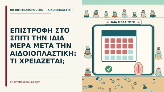 ΕΠΙΣΤΡΟΦΗ ΣΤΟ ΣΠΙΤΙ ΤΗΝ ΙΔΙΑ ΜΕΡΑ ΜΕΤΑ ΤΗΝ ΑΙΔΟΙΟΠΛΑΣΤΙΚΗ: ΤΙ ΧΡΕΙΑΖΕΤΑΙ; ίδια μέρα