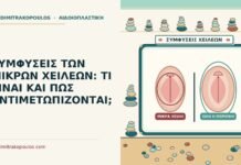 συμφύσεις των μικρών χειλέων