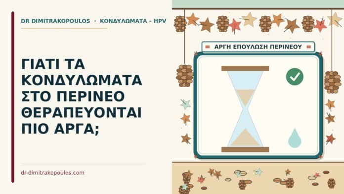 ΓΙΑΤΙ ΤΑ ΚΟΝΔΥΛΩΜΑΤΑ ΣΤΟ ΠΕΡΙΝΕΟ ΘΕΡΑΠΕΥΟΝΤΑΙ ΠΙΟ ΑΡΓΑ; περίνεο