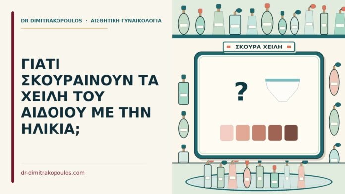 ΓΙΑΤΙ ΣΚΟΥΡΑΙΝΟΥΝ ΤΑ ΧΕΙΛΗ ΤΟΥ ΑΙΔΟΙΟΥ ΜΕ ΤΗΝ ΗΛΙΚΙΑ; χείλη του αιδοίου σκουραίνουν