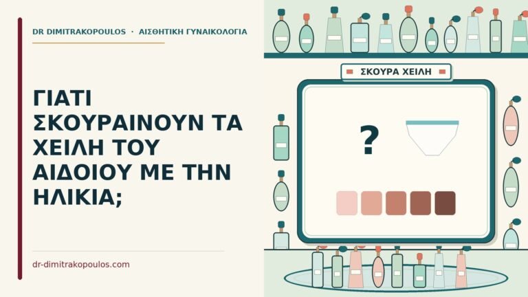χείλη του αιδοίου σκουραίνουν