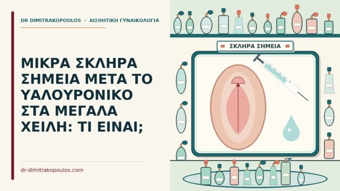 ΜΙΚΡΑ ΣΚΛΗΡΑ ΣΗΜΕΙΑ ΜΕΤΑ ΤΟ ΥΑΛΟΥΡΟΝΙΚΟ ΣΤΑ ΜΕΓΑΛΑ ΧΕΙΛΗ: ΤΙ ΕΙΝΑΙ; σκληρά σημεία μετά το υαλουρονικό