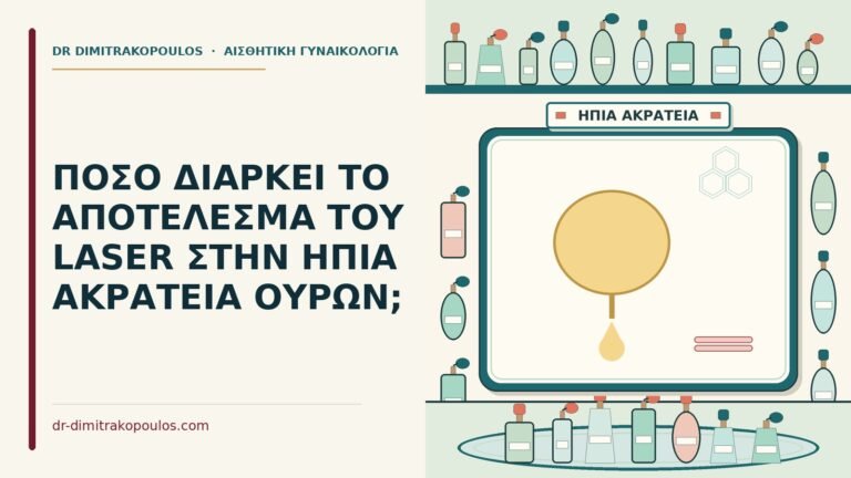 laser στην ήπια ακράτεια ούρων
