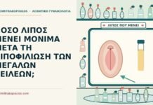 λιποφιλίωση των μεγάλων χειλέων