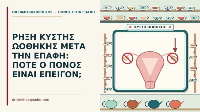ρήξη κύστης ωοθήκης