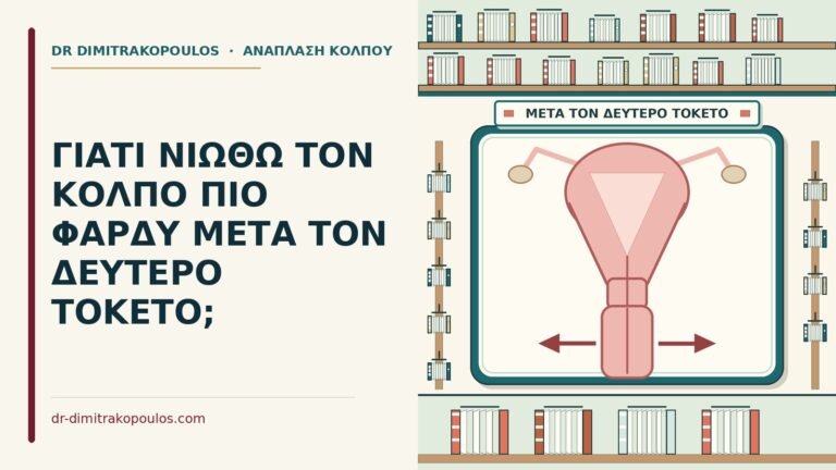 κόλπος πιο φαρδύς μετά τον δεύτερο τοκετό