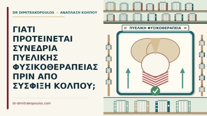 ΓΙΑΤΙ ΠΡΟΤΕΙΝΕΤΑΙ ΣΥΝΕΔΡΙΑ ΠΥΕΛΙΚΗΣ ΦΥΣΙΚΟΘΕΡΑΠΕΙΑΣ ΠΡΙΝ ΑΠΟ ΣΥΣΦΙΞΗ ΚΟΛΠΟΥ; πυελική φυσικοθεραπεία