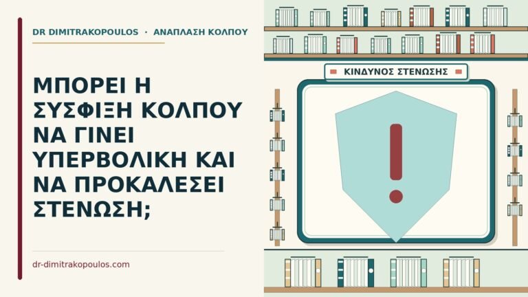 στένωση μετά τη σύσφιξη κόλπου