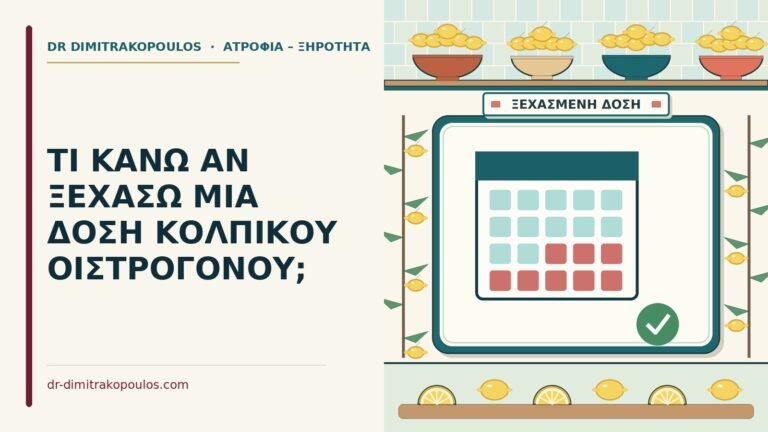 δόση κολπικού οιστρογόνου
