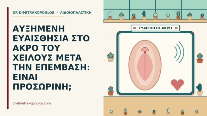 ΑΥΞΗΜΕΝΗ ΕΥΑΙΣΘΗΣΙΑ ΣΤΟ ΑΚΡΟ ΤΟΥ ΧΕΙΛΟΥΣ ΜΕΤΑ ΤΗΝ ΕΠΕΜΒΑΣΗ: ΕΙΝΑΙ ΠΡΟΣΩΡΙΝΗ; ευαισθησία