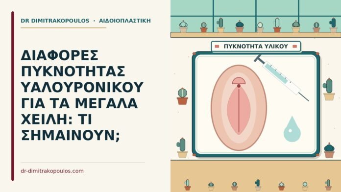 ΔΙΑΦΟΡΕΣ ΠΥΚΝΟΤΗΤΑΣ ΥΑΛΟΥΡΟΝΙΚΟΥ ΓΙΑ ΤΑ ΜΕΓΑΛΑ ΧΕΙΛΗ: ΤΙ ΣΗΜΑΙΝΟΥΝ; υαλουρονικού