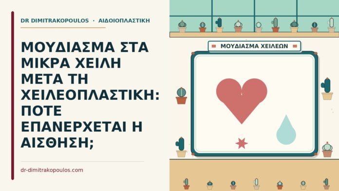 ΜΟΥΔΙΑΣΜΑ ΣΤΑ ΜΙΚΡΑ ΧΕΙΛΗ ΜΕΤΑ ΤΗ ΧΕΙΛΕΟΠΛΑΣΤΙΚΗ: ΠΟΤΕ ΕΠΑΝΕΡΧΕΤΑΙ Η ΑΙΣΘΗΣΗ; μικρά χείλη