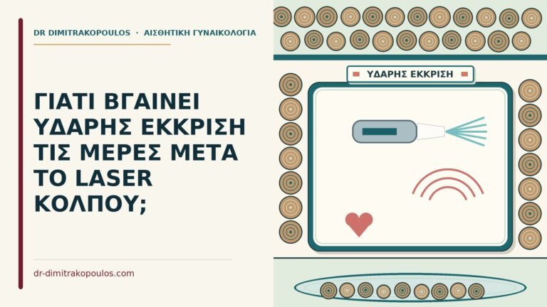 υδαρής έκκριση μετά το laser κόλπου