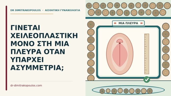 ΓΙΝΕΤΑΙ ΧΕΙΛΕΟΠΛΑΣΤΙΚΗ ΜΟΝΟ ΣΤΗ ΜΙΑ ΠΛΕΥΡΑ ΟΤΑΝ ΥΠΑΡΧΕΙ ΑΣΥΜΜΕΤΡΙΑ; χειλεοπλαστική μόνο στη μία πλευρά