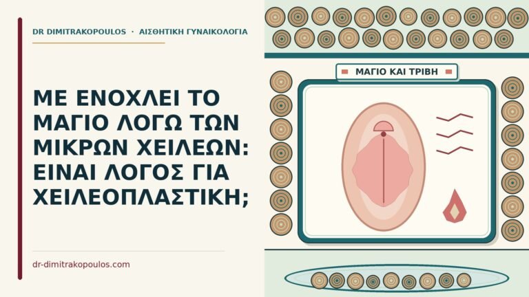 ενόχληση από το μαγιό λόγω των μικρών χειλέων