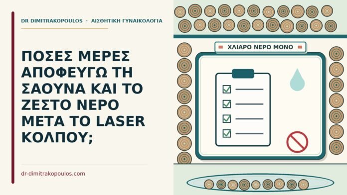 ζεστό νερό μετά το laser κόλπου