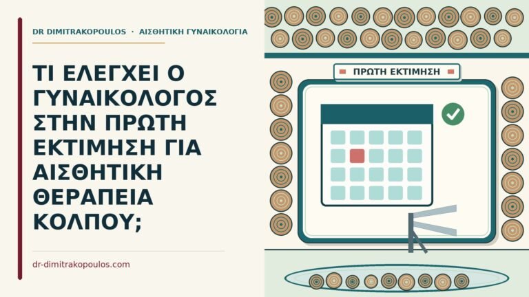 πρώτη εκτίμηση για αισθητική θεραπεία κόλπου