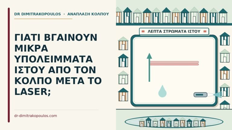 υπολείμματα που βγαίνουν από τον κόλπο