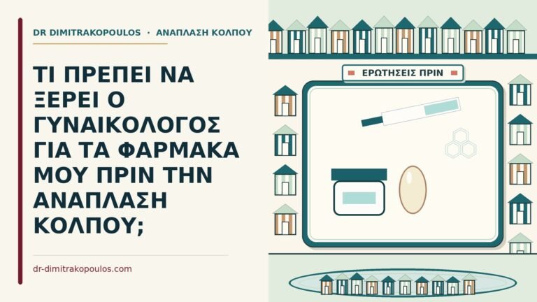 φάρμακά μου πριν την ανάπλαση κόλπου