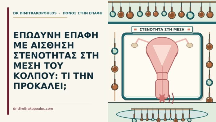 ΕΠΩΔΥΝΗ ΕΠΑΦΗ ΜΕ ΑΙΣΘΗΣΗ ΣΤΕΝΟΤΗΤΑΣ ΣΤΗ ΜΕΣΗ ΤΟΥ ΚΟΛΠΟΥ: ΤΙ ΤΗΝ ΠΡΟΚΑΛΕΙ; αίσθηση στενότητας