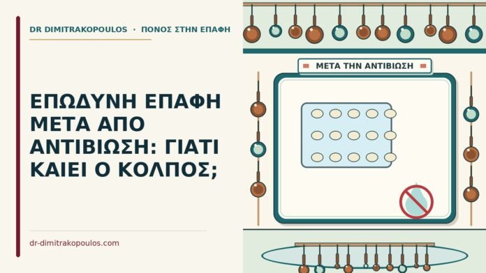 ΕΠΩΔΥΝΗ ΕΠΑΦΗ ΜΕΤΑ ΑΠΟ ΑΝΤΙΒΙΩΣΗ: ΓΙΑΤΙ ΚΑΙΕΙ Ο ΚΟΛΠΟΣ; μετά από αντιβίωση