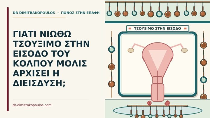 ΓΙΑΤΙ ΝΙΩΘΩ ΤΣΟΥΞΙΜΟ ΣΤΗΝ ΕΙΣΟΔΟ ΤΟΥ ΚΟΛΠΟΥ ΜΟΛΙΣ ΑΡΧΙΣΕΙ Η ΔΙΕΙΣΔΥΣΗ; τσούξιμο στην είσοδο του κόλπου