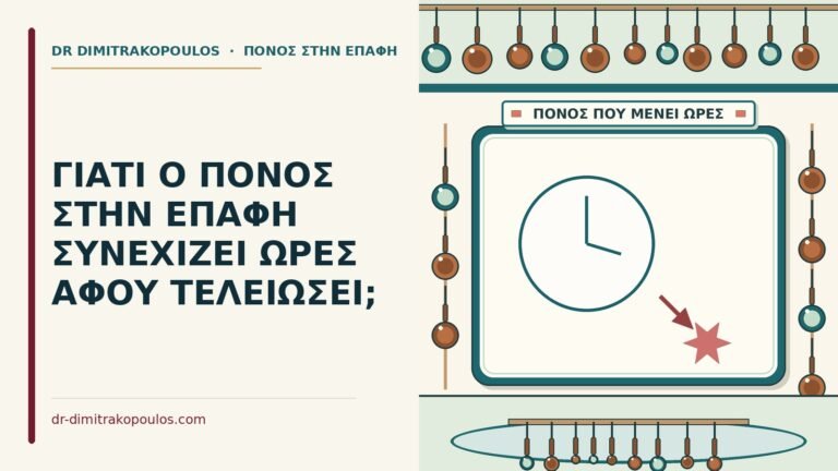 πόνος συνεχίζει ώρες