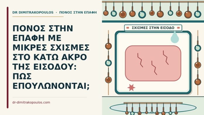ΠΟΝΟΣ ΣΤΗΝ ΕΠΑΦΗ ΜΕ ΜΙΚΡΕΣ ΣΧΙΣΜΕΣ ΣΤΟ ΚΑΤΩ ΑΚΡΟ ΤΗΣ ΕΙΣΟΔΟΥ: ΠΩΣ ΕΠΟΥΛΩΝΟΝΤΑΙ; μικρές σχισμές