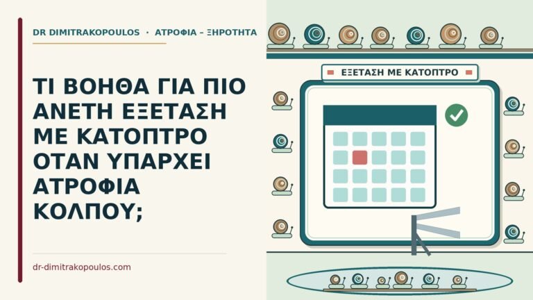 εξέταση με κάτοπτρο