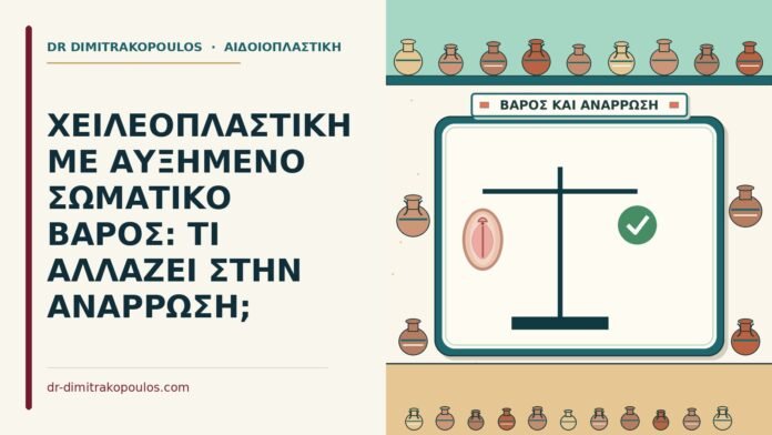 ΧΕΙΛΕΟΠΛΑΣΤΙΚΗ ΜΕ ΑΥΞΗΜΕΝΟ ΣΩΜΑΤΙΚΟ ΒΑΡΟΣ: ΤΙ ΑΛΛΑΖΕΙ ΣΤΗΝ ΑΝΑΡΡΩΣΗ; χειλεοπλαστική