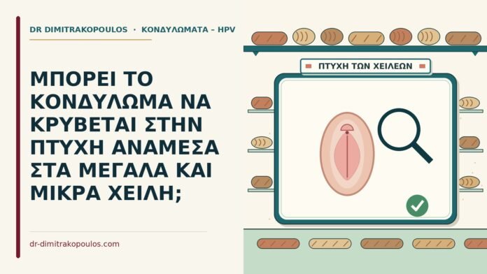 ΜΠΟΡΕΙ ΤΟ ΚΟΝΔΥΛΩΜΑ ΝΑ ΚΡΥΒΕΤΑΙ ΣΤΗΝ ΠΤΥΧΗ ΑΝΑΜΕΣΑ ΣΤΑ ΜΕΓΑΛΑ ΚΑΙ ΜΙΚΡΑ ΧΕΙΛΗ; πτυχή