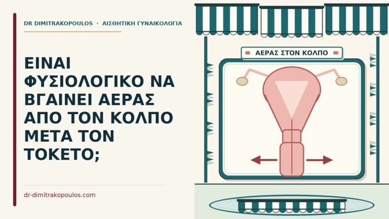 αέρας από τον κόλπο μετά τον τοκετό