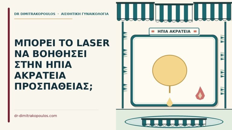 laser στην ήπια ακράτεια προσπάθειας