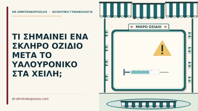 σκληρό οζίδιο μετά το υαλουρονικό