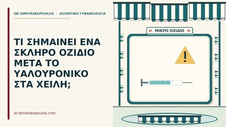 σκληρό οζίδιο μετά το υαλουρονικό