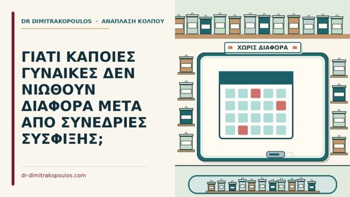 ΓΙΑΤΙ ΚΑΠΟΙΕΣ ΓΥΝΑΙΚΕΣ ΔΕΝ ΝΙΩΘΟΥΝ ΔΙΑΦΟΡΑ ΜΕΤΑ ΑΠΟ ΣΥΝΕΔΡΙΕΣ ΣΥΣΦΙΞΗΣ; συνεδρίες σύσφιξης