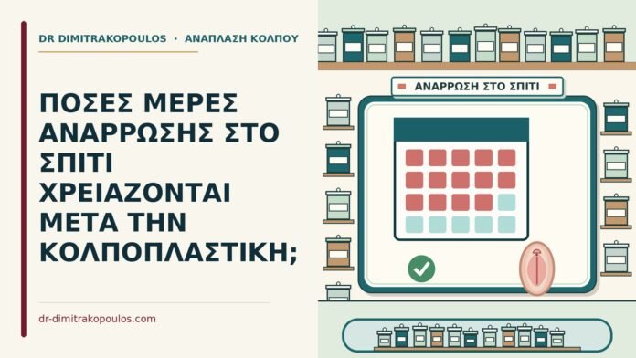 ΠΟΣΕΣ ΜΕΡΕΣ ΑΝΑΡΡΩΣΗΣ ΣΤΟ ΣΠΙΤΙ ΧΡΕΙΑΖΟΝΤΑΙ ΜΕΤΑ ΤΗΝ ΚΟΛΠΟΠΛΑΣΤΙΚΗ; ανάρρωση στο σπίτι