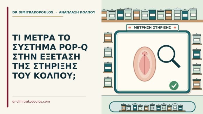 ΤΙ ΜΕΤΡΑ ΤΟ ΣΥΣΤΗΜΑ POP-Q ΣΤΗΝ ΕΞΕΤΑΣΗ ΤΗΣ ΣΤΗΡΙΞΗΣ ΤΟΥ ΚΟΛΠΟΥ; σύστημα POP-Q