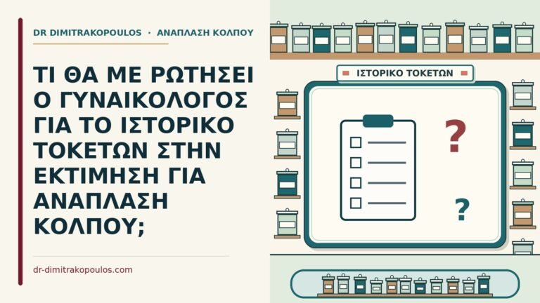 εκτίμηση για ανάπλαση κόλπου