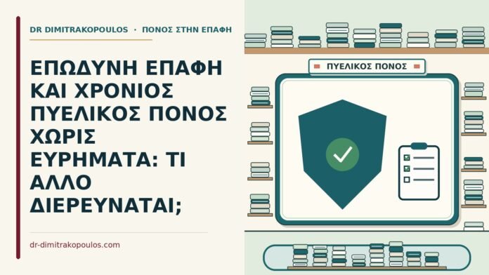 ΕΠΩΔΥΝΗ ΕΠΑΦΗ ΚΑΙ ΧΡΟΝΙΟΣ ΠΥΕΛΙΚΟΣ ΠΟΝΟΣ ΧΩΡΙΣ ΕΥΡΗΜΑΤΑ: ΤΙ ΑΛΛΟ ΔΙΕΡΕΥΝΑΤΑΙ; χρόνιος πυελικός πόνος