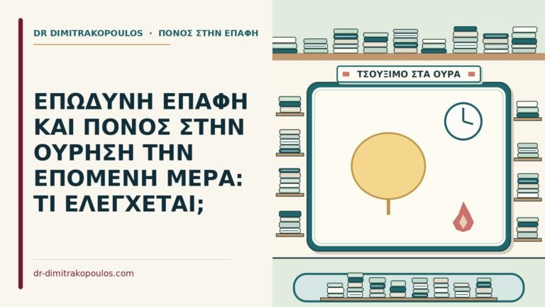 πόνος στην ούρηση την επόμενη μέρα