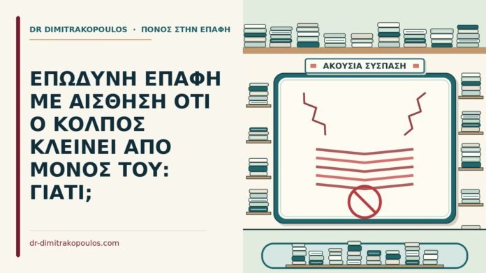 ΕΠΩΔΥΝΗ ΕΠΑΦΗ ΜΕ ΑΙΣΘΗΣΗ ΟΤΙ Ο ΚΟΛΠΟΣ ΚΛΕΙΝΕΙ ΑΠΟ ΜΟΝΟΣ ΤΟΥ: ΓΙΑΤΙ; κόλπος κλείνει