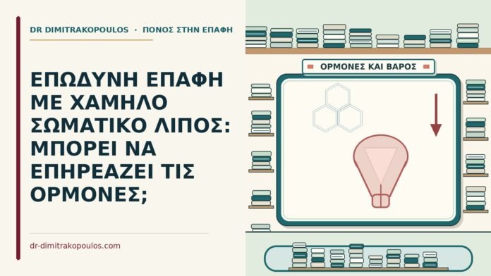 ΕΠΩΔΥΝΗ ΕΠΑΦΗ ΜΕ ΧΑΜΗΛΟ ΣΩΜΑΤΙΚΟ ΛΙΠΟΣ: ΜΠΟΡΕΙ ΝΑ ΕΠΗΡΕΑΖΕΙ ΤΙΣ ΟΡΜΟΝΕΣ; χαμηλό σωματικό λίπος