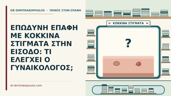 κόκκινα στίγματα στην είσοδο